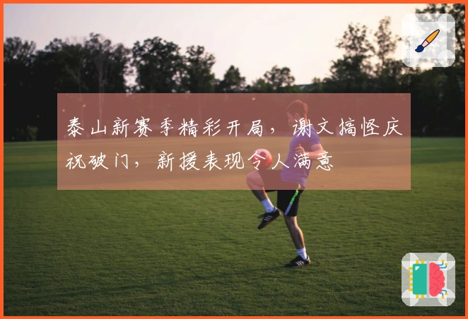 泰山新赛季精彩开局，谢文搞怪庆祝破门，新援表现令人满意